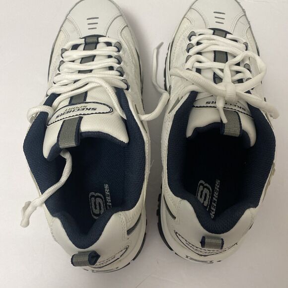 Skechers Mens Energy After Burn Sneaker 13 White Leather 50081 Athletic Casual main image 7